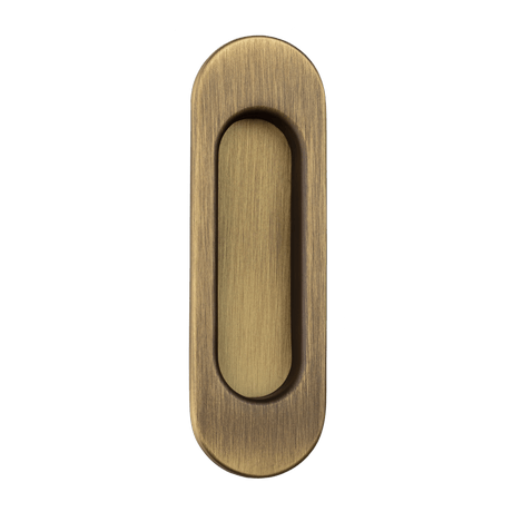 Ручки для дверей Ручка-лодочка для раздвижной двери без завертки Ноксия. Цвет Матовая бронза. Коллекция Ручка-лодочка для раздвижной двери без завертки Ноксия. Картинка.