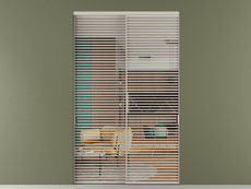 Перегородка Formato внутри проёма двустворчатая