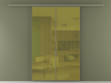 Перегородка Формато вдоль стены 2 створки