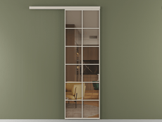 Перегородка Formato вдоль стены 1 створка