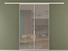 Перегородка Formato вдоль стены 2 створки