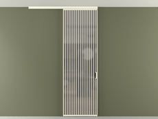 Перегородка Formato вдоль стены на потолок 1 створка