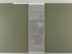 Перегородка Formato вдоль стены на потолок 1 створка