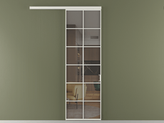 Перегородка Formato вдоль стены 1 створка