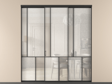 Перегородка Mosaic внутри проёма трёхстворчатая