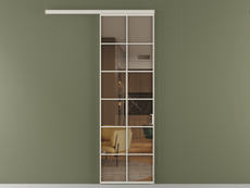 Перегородка Formato вдоль стены 1 створка