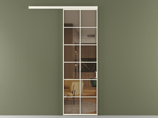 Перегородка Formato вдоль стены 1 створка