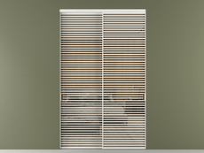 Перегородка Формато внутри проёма 2 створки