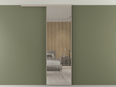 Перегородка Formato вдоль стены на потолок 1 створка