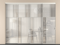 Перегородка Mosaic внутри проёма телескопик синхро 3