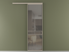 Перегородка Formato вдоль стены 1 створка