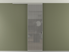 Перегородка Formato вдоль стены на потолок 1 створка