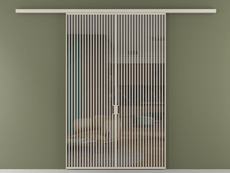 Перегородка Formato вдоль стены 2 створки