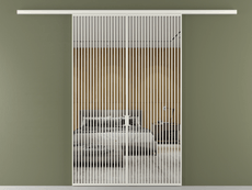 Перегородка Formato вдоль стены 2 створки