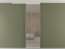 Перегородка Formato вдоль стены на потолок 1 створка