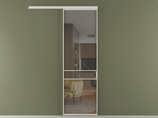 Перегородка Formato вдоль стены 1 створка