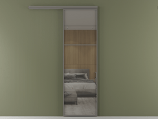 Перегородка Formato вдоль стены 1 створка