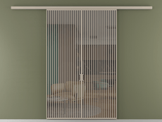 Перегородка Formato вдоль стены 2 створки