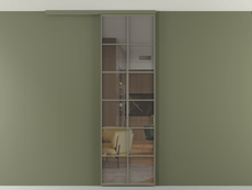 Перегородка Formato вдоль стены на потолок 1 створка