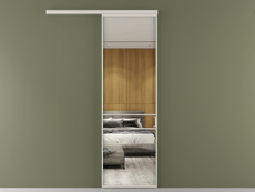 Перегородка Formato вдоль стены 1 створка