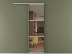 Перегородка Formato вдоль стены 1 створка