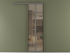 Перегородка Formato вдоль стены 1 створка