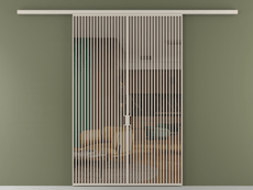 Перегородка Formato вдоль стены 2 створки