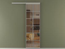 Перегородка Formato вдоль стены 1 створка