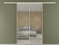 Перегородка Formato вдоль стены 2 створки