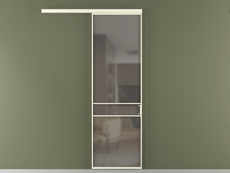 Перегородка Formato вдоль стены 1 створка