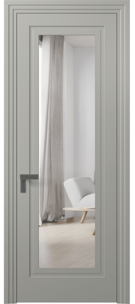 Межкомнатная дверь 8303 МНСР Зеркало с одной стороны. Цвет Матовый нейтральный серый. Материал Гладкая эмаль. Коллекция Rocca. Фото. Дверь межкомнатная 8303 МНСР Зеркало с одной стороны. Цвет Матовый нейтральный серый. Материал Гладкая эмаль. Коллекция Rocca. Картинка.