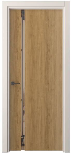 Дверь межкомнатная 4222 ГОР ДВ ЗЕР БР. Цвет Грецкий орех. Материал Ламинатин. Коллекция Freedom. Картинка.